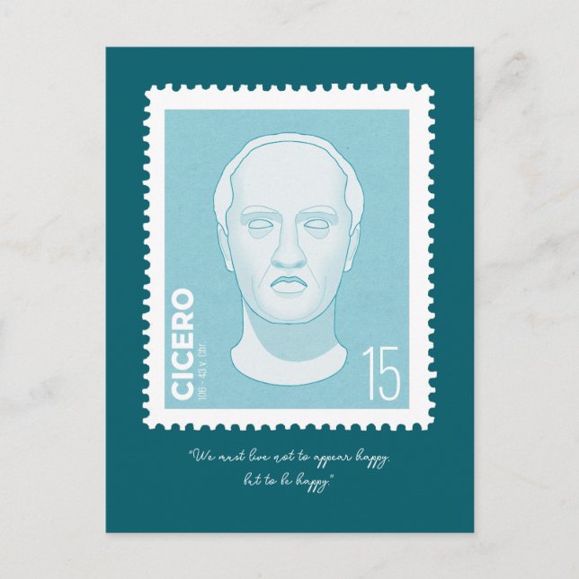 Postage stamp Cicero -   Postcard (Front)