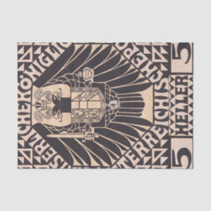 Postage Stamp Design by Koloman Moser Tissue Paper