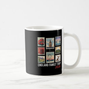 Postage Stamp England Family Trip 2026 London Eye Coffee Mug