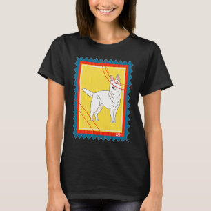 Postage Stamp White German Shepherd T-Shirt