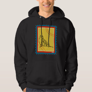 Postage Stamp Wild Animal Leopard Hoodie