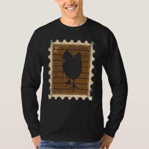 Postage Stamp With A Chicken T-Shirt