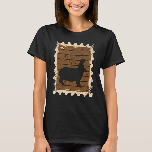 Postage Stamp With A Hippopotamus T-Shirt (Front)