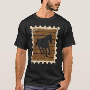 Postage Stamp With A Horse 3 T-Shirt