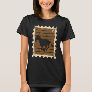 Postage Stamp With A Running Horse T-Shirt