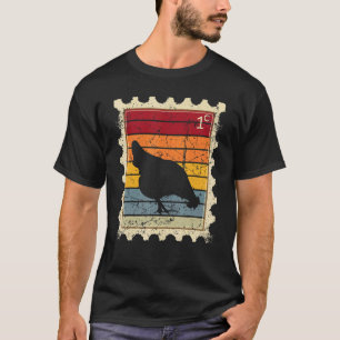 Postage Stamp With A Sunset Chicken 1 T-Shirt