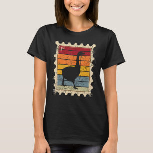 Postage Stamp With A Sunset Goose T-Shirt