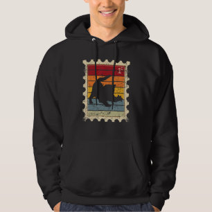 Postage Stamp With A Sunset Kitten Hoodie