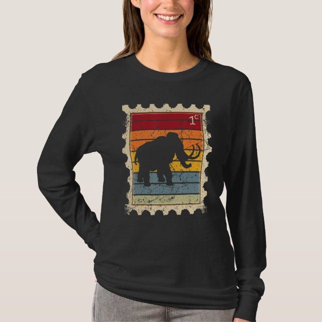 Postage Stamp With A Sunset Mammoth T-Shirt (Front)