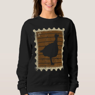Postage Stamp With A Turkey Sweatshirt