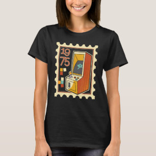 Postage Stamp With Computer Game Slot Machine 1975 T-Shirt