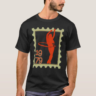 Postage Stamp With Hula Hoop Girl 1979 T-Shirt