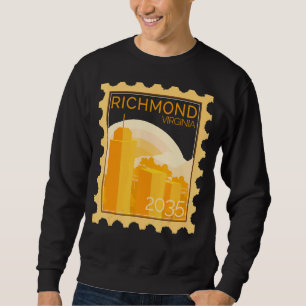 Postage Stamp With Sunset In Richmond Sweatshirt