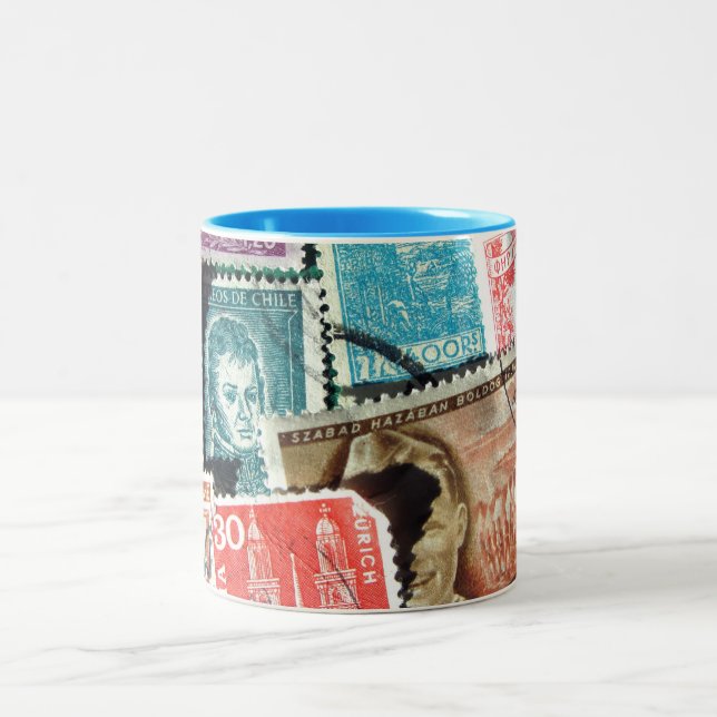 Postage Stamps Mug (Center)