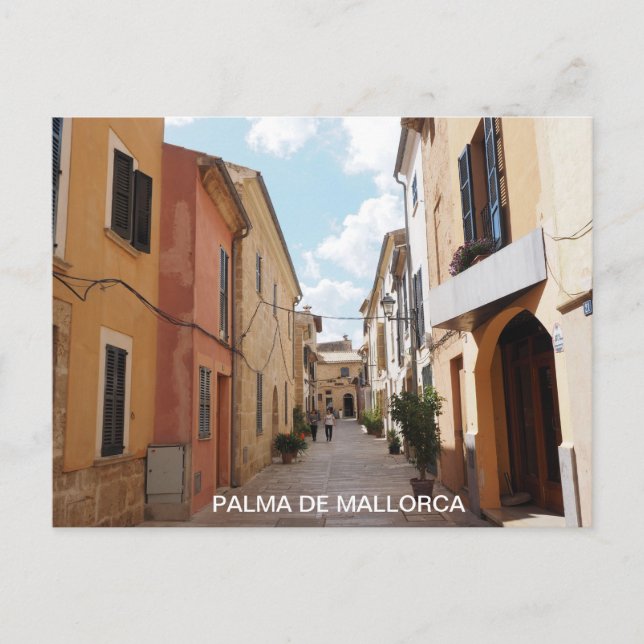 postal calle casco antiguo de Palma de Mallorca Postcard (Front)