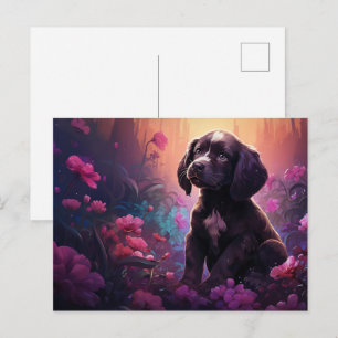 Postal card Cuddly Canine