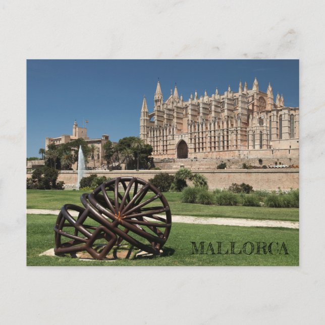 postal de la Catedral de la isla de Mallorca Postcard (Front)