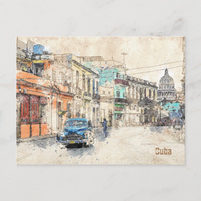 postal de La Habana, Cuba Postcard (Front)