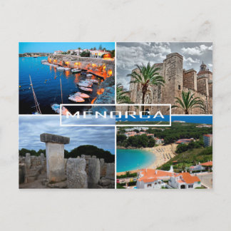 postal de la isla de Menorca - Minorca Postcard
