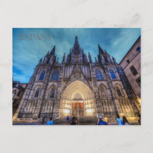 postal de la Sagrada Familia en Barcelona, España Postcard
