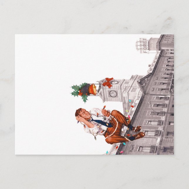 Postal festiva holiday postcard (Front)