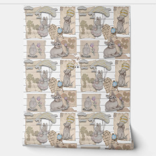 Postal from Dreamscape kidsroom wallpaper