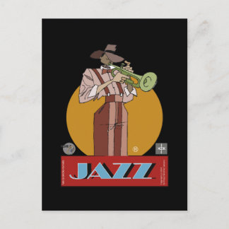 Postal- Jazz Dibujante Postcard