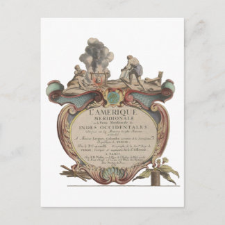 Postal: L'Amerique Meridionale, 1689 Postcard