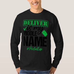 Postal Life Postal Worker Mail Carrier Delivery Q T-Shirt
