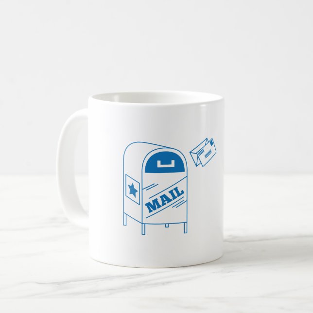 Postal Mail Coffee Mug (Front Left)