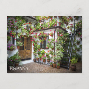 postal patio andaluz en Córdoba, España Postcard