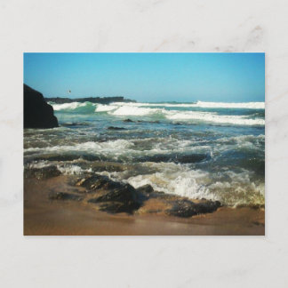 postal - praia postcard