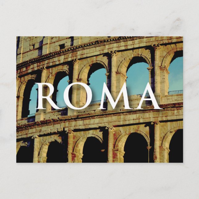 Postal Rome Italy Europe Wanderlust Postcard (Front)