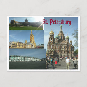 postal saint petersburg postcard