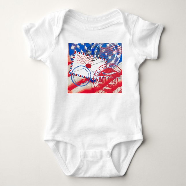 Postal Service Baby Bodysuit (Front)