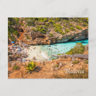 postal service Cala Llombards en la isla de Mallor Postcard