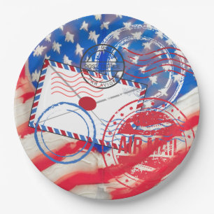 Postal Service Paper Plate