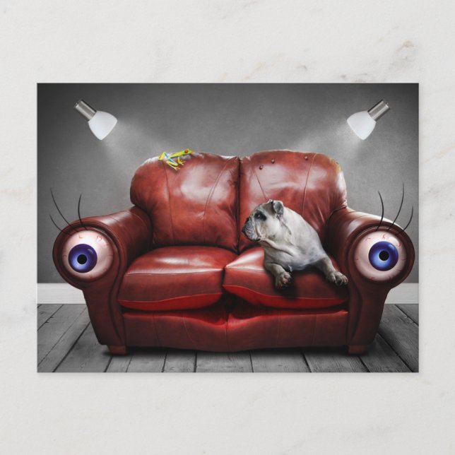 POSTAL SURREALISTA AMIGO PERRO POSTCARD (Front)