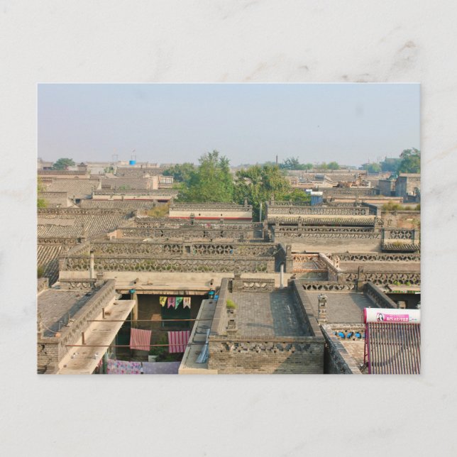 Postal tejados de Pingyao, China Postcard (Front)