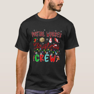 Postal Worker Christmas Crew Matching Job Team Fun T-Shirt