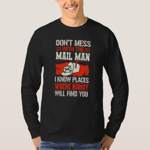 Postal Worker Delivery Service Post Office Mailbox T-Shirt