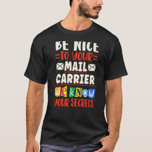 Postal Worker Delivery Service Post Office Mailbox T-Shirt