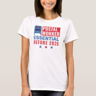 Postal Worker Essential Employee Patriotic 2020 T-Shirt