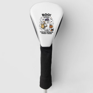 Postal Worker Ghost Mode Halloween Delivery Design Golf Head Cover