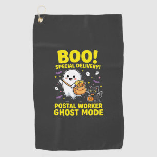 Postal Worker Ghost Mode Halloween Design_1 Golf Towel