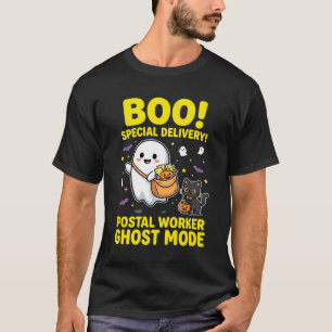 Postal Worker Ghost Mode Halloween Design_1 T-Shirt