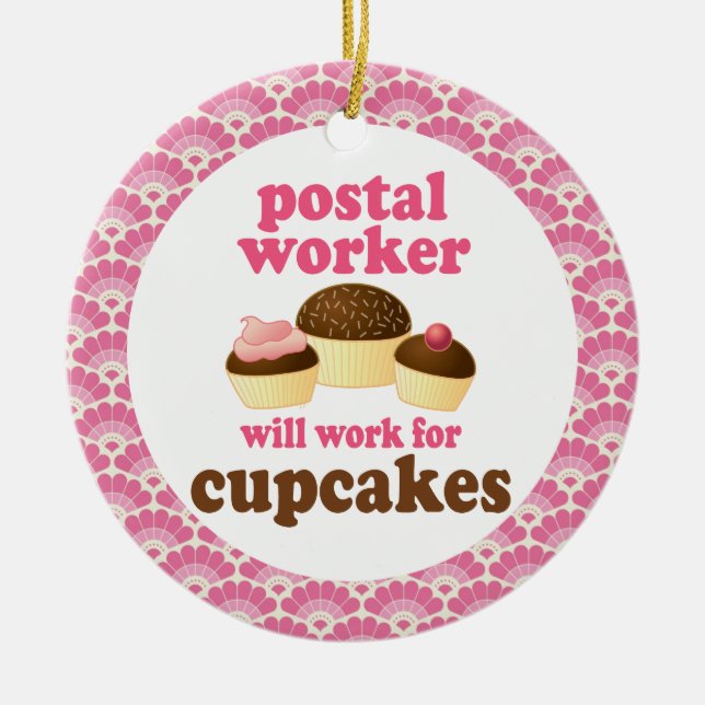 Postal Worker Gift Ornament (Front)