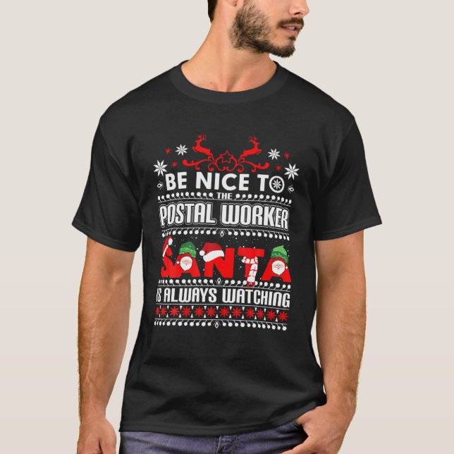 Postal Worker Gift Post Office Delivery Ugly Chris T-Shirt (Front)