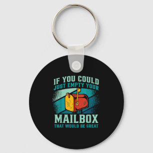 Postal Worker If You Could Just Empty Your Mailbox Key Ring
