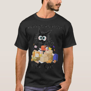Postal Worker Im Ok Funny Cat VNeck T-Shirt